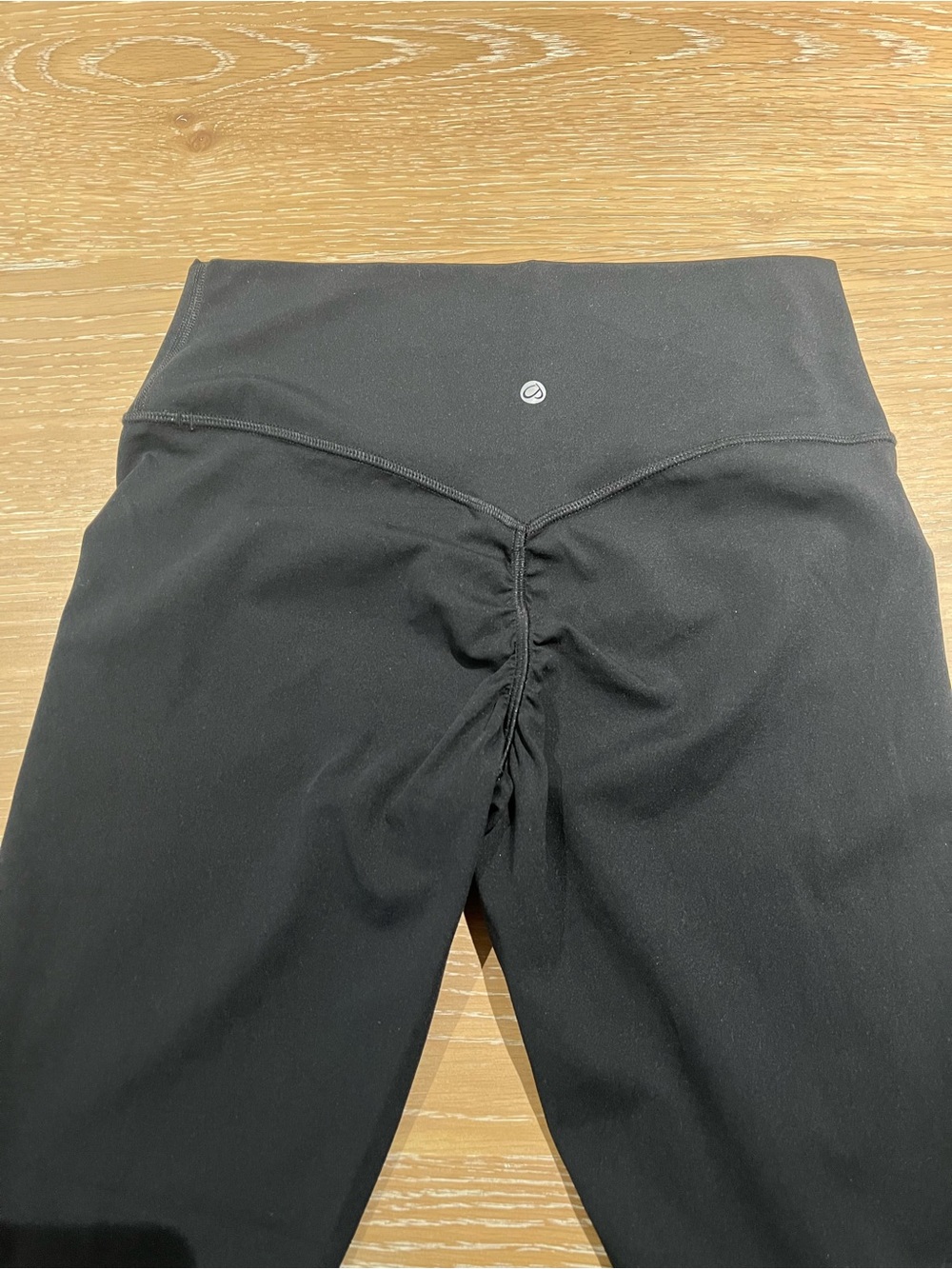 Lemon Kids' Black Ruched-Back Leggings